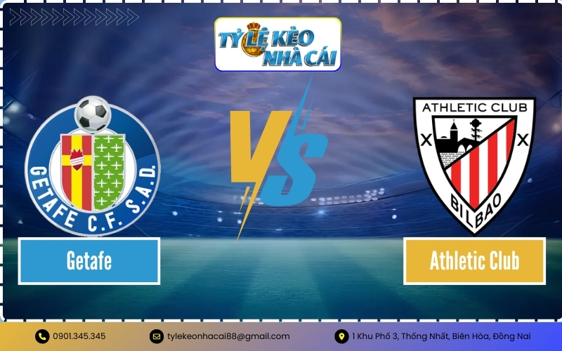Tỷ Lệ Kèo Getafe vs Athletic Club